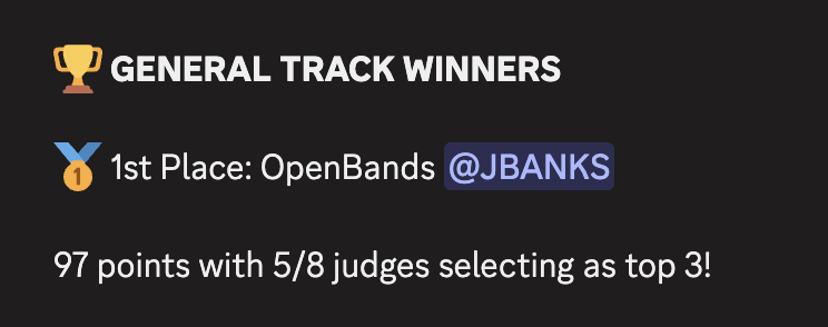 0xStratos's tweet image. @OpenbandsXYZ won the 🥇1st PLACE AT NOIRHACK!!!! 🎉
We are beyond excited, and it still feels like a dream. This is the result of a month-long hackathon, filled with doubts, uncertainties, and challenges.
But we pushed through and eventually, our hard work paid off!
Thank…