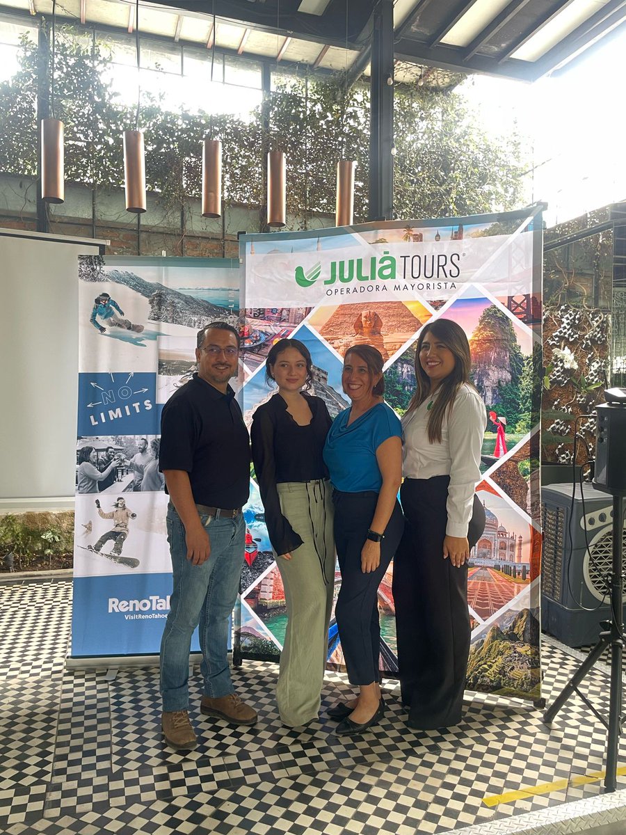 SalesInter's tweet photo. ✨ ¡Gracias @juliatoursmex por este increíble desayuno con @renotahoe !
El pasado jueves 29 de mayo tuvimos la oportunidad de capacitar a los agentes de viajes de Guadalajara, quienes conocieron más sobre el producto de Julia Tours.
#JuliaTours #RenoTahoe #AgentesDeViaje https://t.co/RHHbPQL1j6