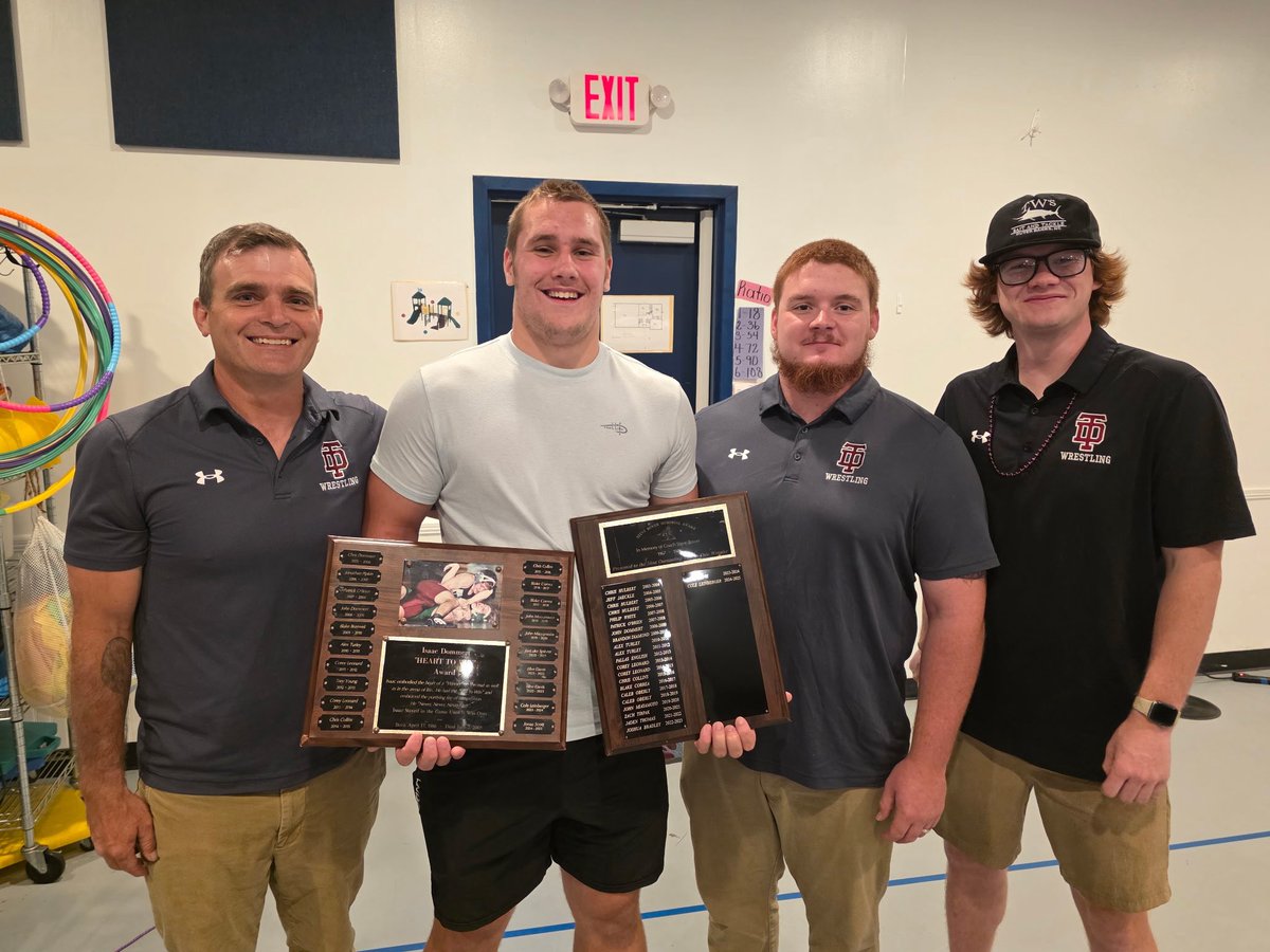 Blessed to be Receive the the Heart To Win Award and be named Thomas Dale Wrestling’s Team MVP after going 42-5 this season!