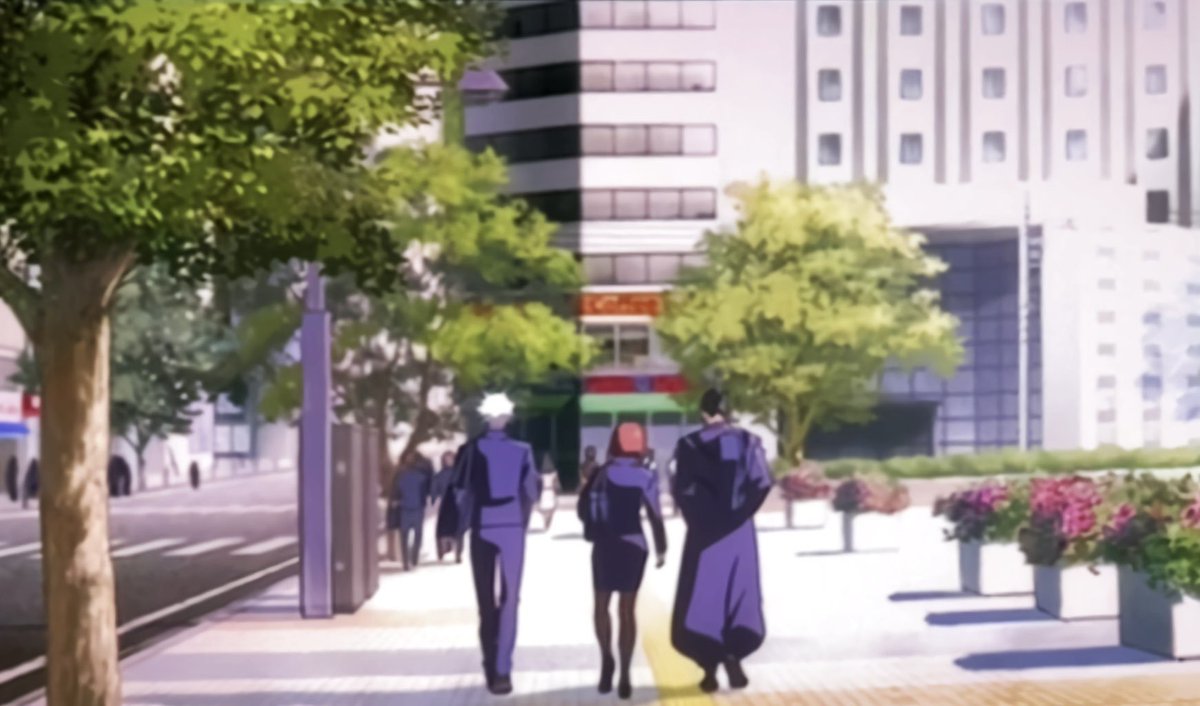 catoruuwu's tweet photo. in so many of the photos and shots of their school days, shoko was always in the middle. even when gojo and geto existed in a league of their own as 'we are the strongest,' shoko was always included in their orbit as naturally as breathing. it's why in the end, https://t.co/1O46h539B2