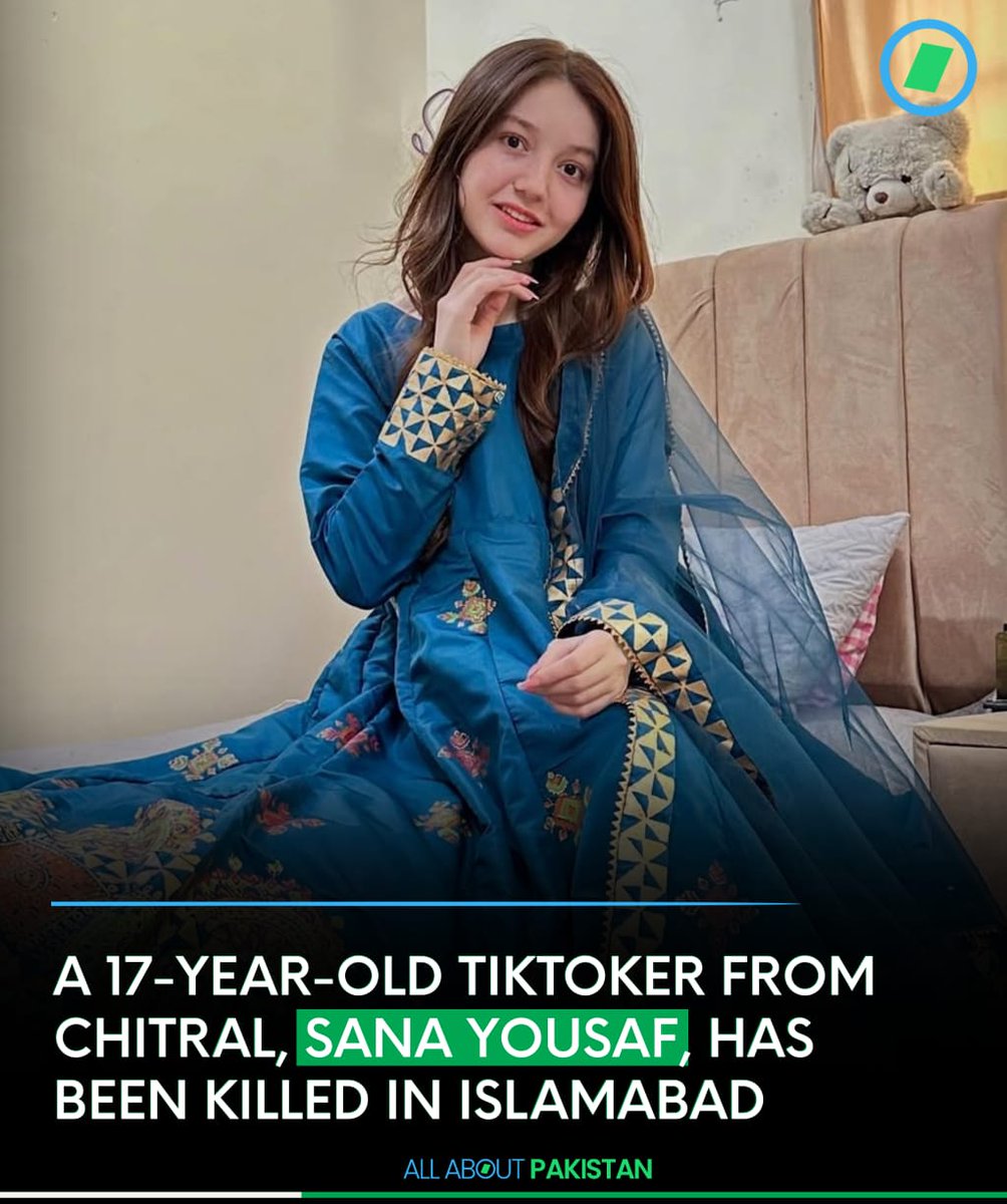 Shocked and heartbroken: Influencer Sana Yousaf from Chitral was tragically sh0t de@d in Islamabad's G-13 sector.

The motive remains unknown, and the search for the kill3r continues. 

May justice be served.

#Pakistan #sanayousaf #News #tiktoker #chitral #islamabad <a href="/javerias/">Javeria Siddique</a>