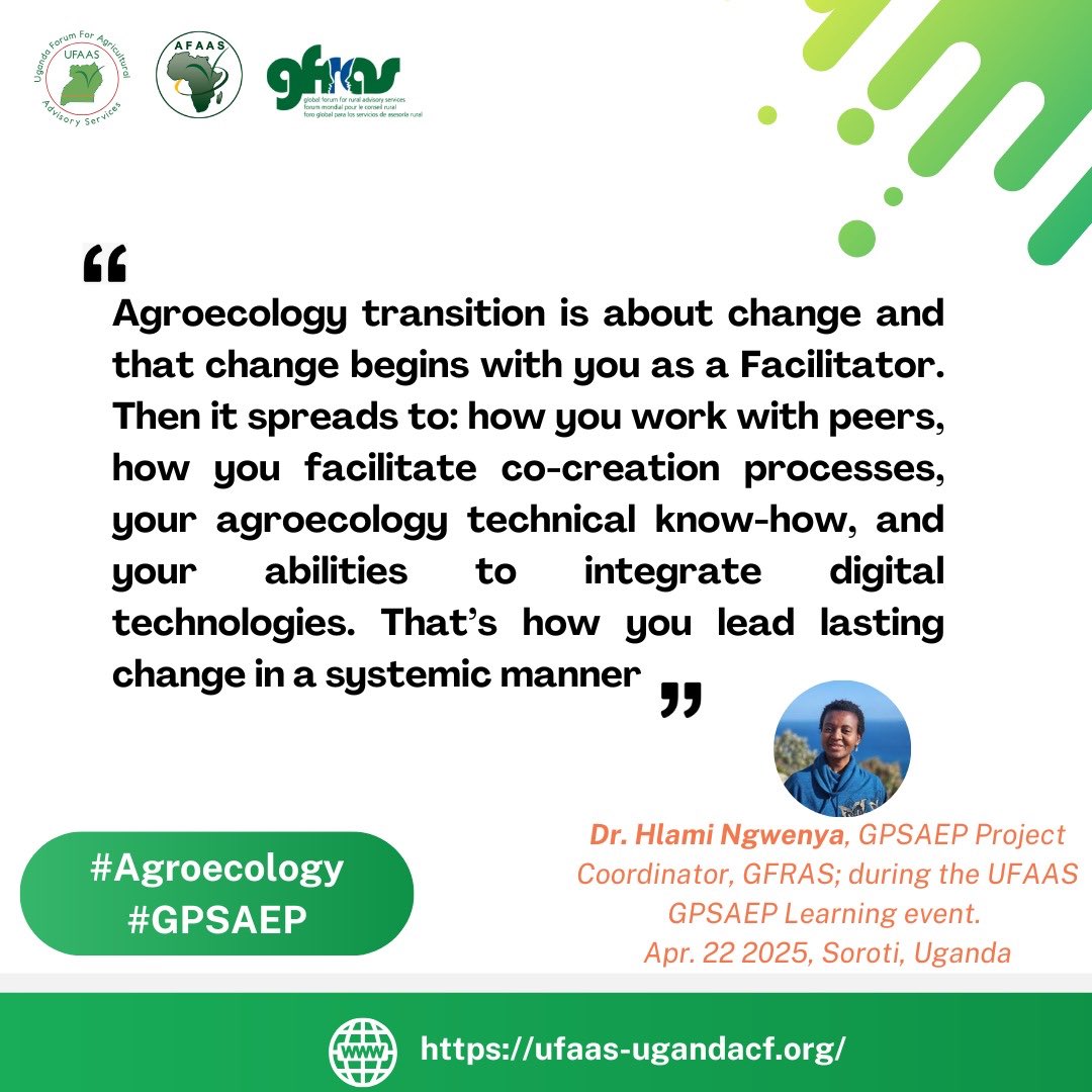 Amidst challenges of environmental degradation and climate changes; agro ecology remains a proven sustainable agricultural practice that can improve soil quality, improve quality of food and above all contributes to ecosystems. 

#AgricShow25