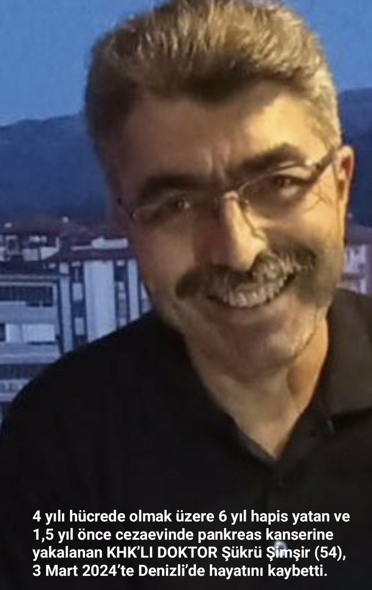 Yaşar (@yasar5112) on Twitter photo Kanunen hiçbir suçları olmadığı halde, sapasağlam girdikleri cezaevlerinde, yaşatılan zulümlerle, insanlar kanser oldu. Kimisi hücrede, plastik sandalye de, kimileri de yoğun bakımlarda vefat etti. Hepiniz mesulsünüz.
AHİRET VAR!
<a href="/AYMBASKANLIGI/">Anayasa Mahkemesi</a> <a href="/TCYargitay/">Yargıtay Başkanlığı</a>
#İşimiziGeriİstiyoruz Kanunen hiçbir suçları olmadığı halde, sapasağlam girdikleri cezaevlerinde, yaşatılan zulümlerle, insanlar kanser oldu. Kimisi hücrede, plastik sandalye de, kimileri de yoğun bakımlarda vefat etti. Hepiniz mesulsünüz.
AHİRET VAR!
<a href="/AYMBASKANLIGI/">Anayasa Mahkemesi</a> <a href="/TCYargitay/">Yargıtay Başkanlığı</a>
#İşimiziGeriİstiyoruz