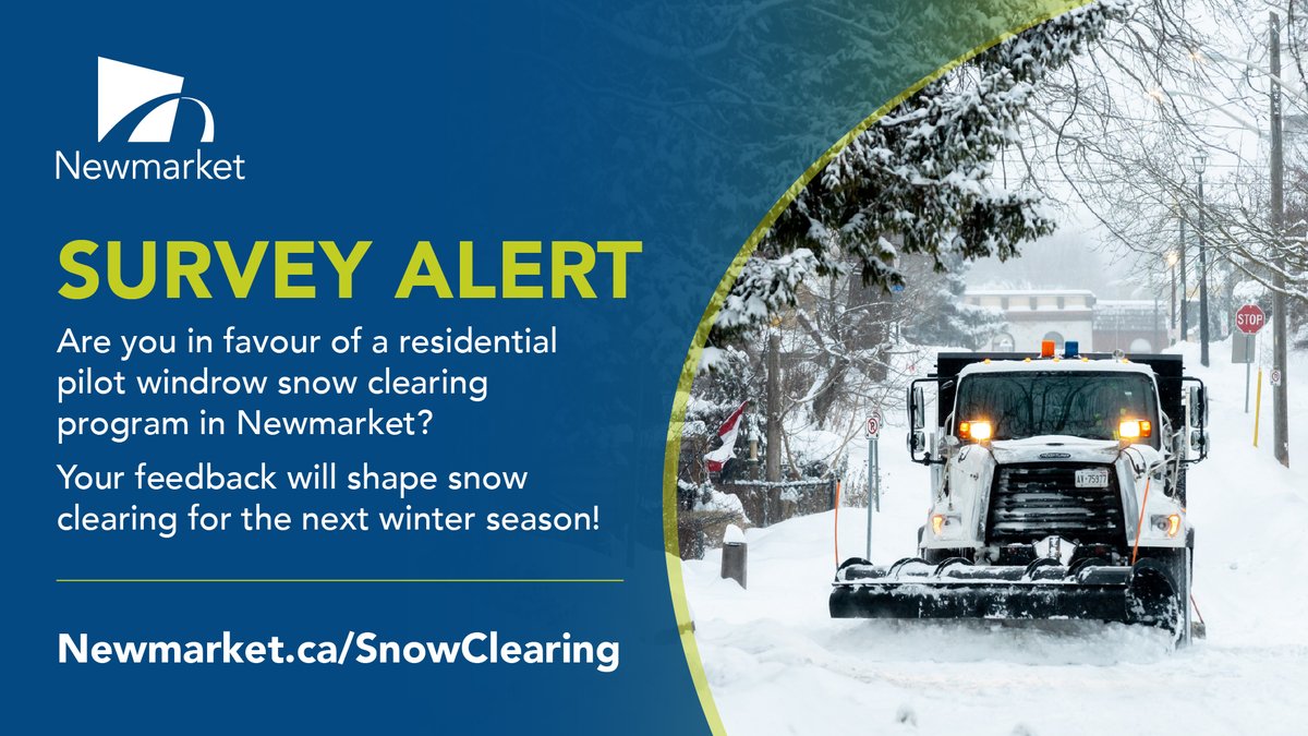 ❄️ Are you in favour of a residential pilot windrow snow clearing program during the winter season? Take our survey until June 6!

Feedback collected will be used to inform Mayor and Council on the direction of a potential future program.

Learn more: bit.ly/4jfS89i