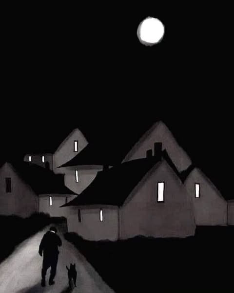 MenschOhneMusil's tweet image. Deb Garlick, Night Walk, 2019.
