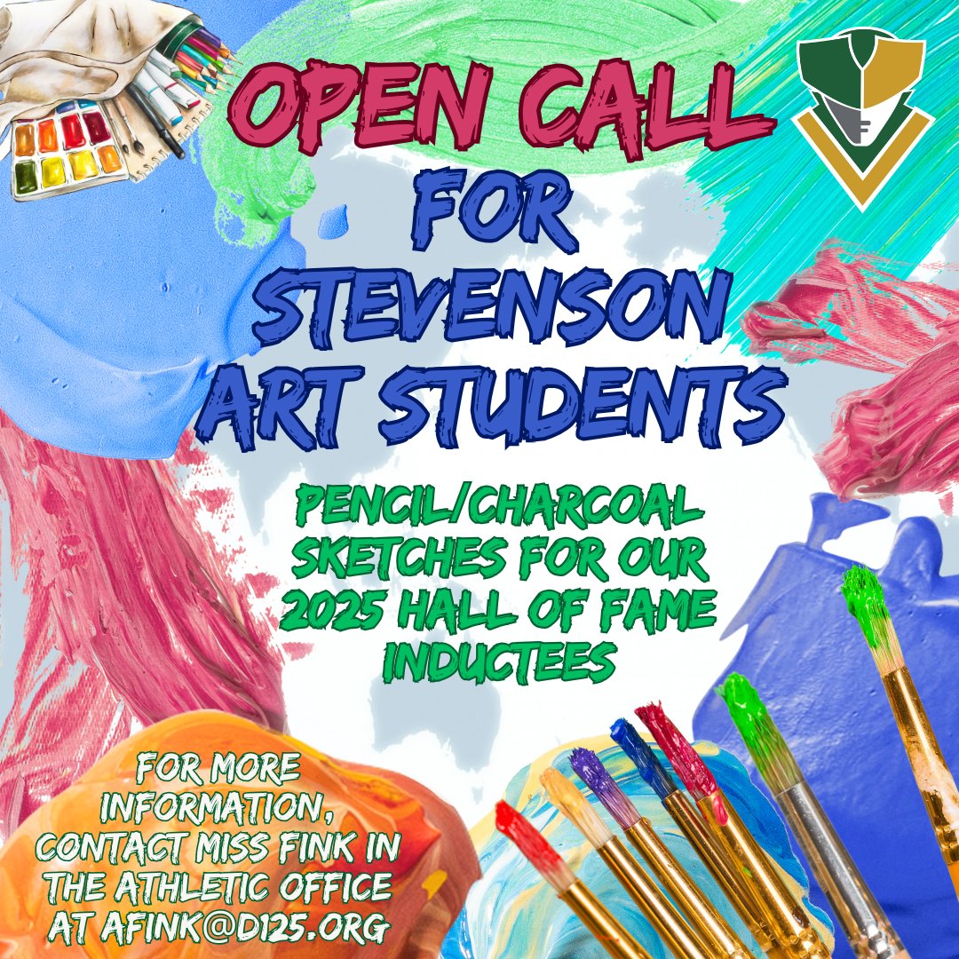 The 2025 Hall of Fame Induction is coming soon! We’re putting out a call to all artists—if you’re interested in sketching 1 or more of this year’s inductees, we’d love to hear from you. Please email Miss Fink at afink@d125.org &amp; let her know you're interested! @shspatriot #hof