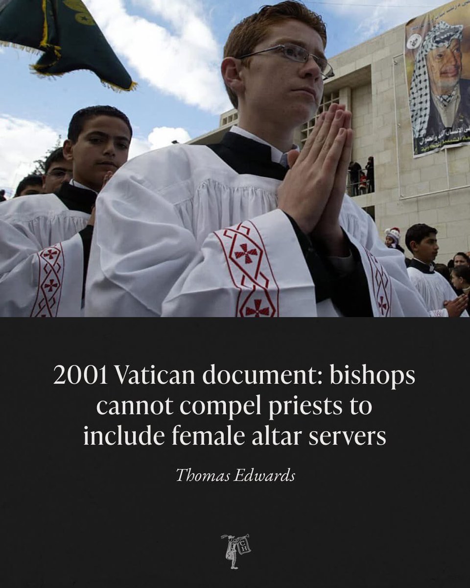 A 2001 Vatican ruling is making waves again: bishops cannot force priests to use female altar servers. The decision affirms a priest’s right to preserve all-male service at the altar — a practice tied to fostering vocations.⁠
⁠
Read here ➡️ heraldl.ink/vatican-docume…
⁠
#Catholic