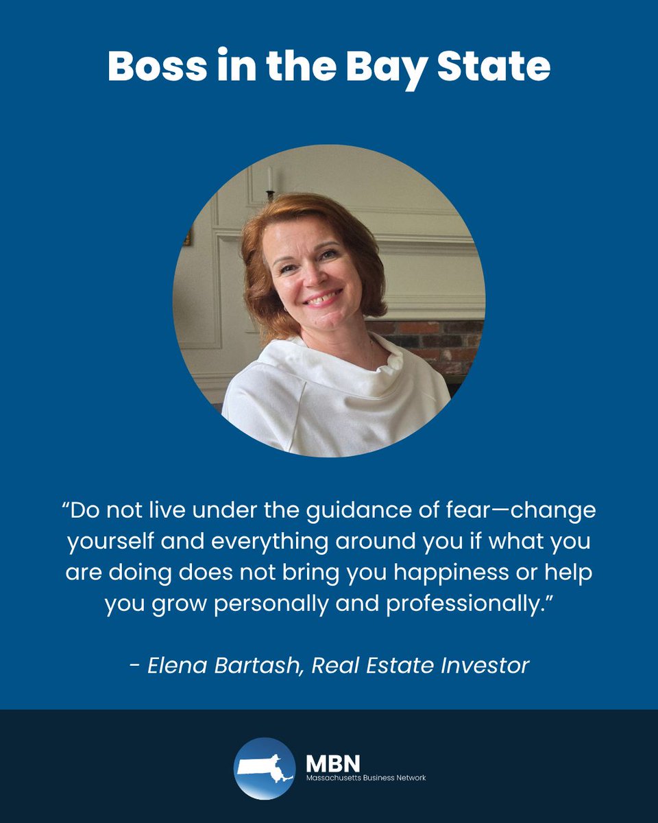 👩‍💻 Boss in the Bay State: Elena Bartash, Real Estate Investor

Read the feature now and leave any questions for Elena below! 💭 massachusettsbusinessnetwork.com/boss-in-the-ba…