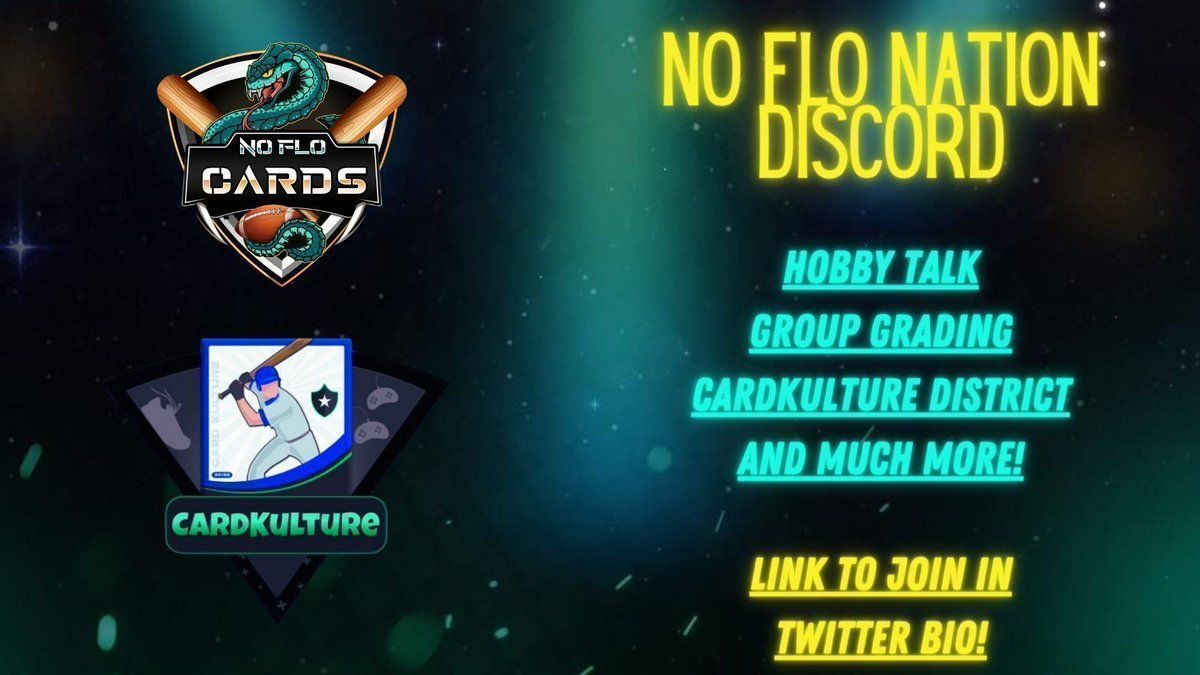 Tired of dealing with political ads and viral videos? 🤔

Come vibe with us in the NoFlo Nation Discord! 🔥

✅ Hobby talk
✅ Group grading
✅ CardKulture – buy + sell
✅ Breaks and giveaways

Link’s in the bio (Flow page) 🔗