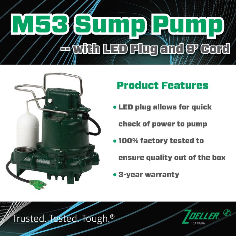 palserent's tweet image. When performance and peace of mind matter, trust the Zoeller M53. Built to perform &amp;amp; designed to last. 👍 

📞Contact us today to learn more!

#zoeller#sumppump #BasementProtection #ZoellerPumps #palserent