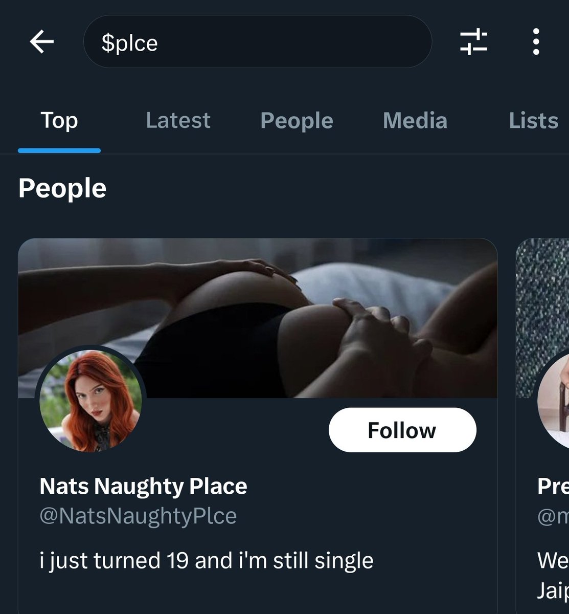 Probably better off sending all my money to this broad than buying $plce