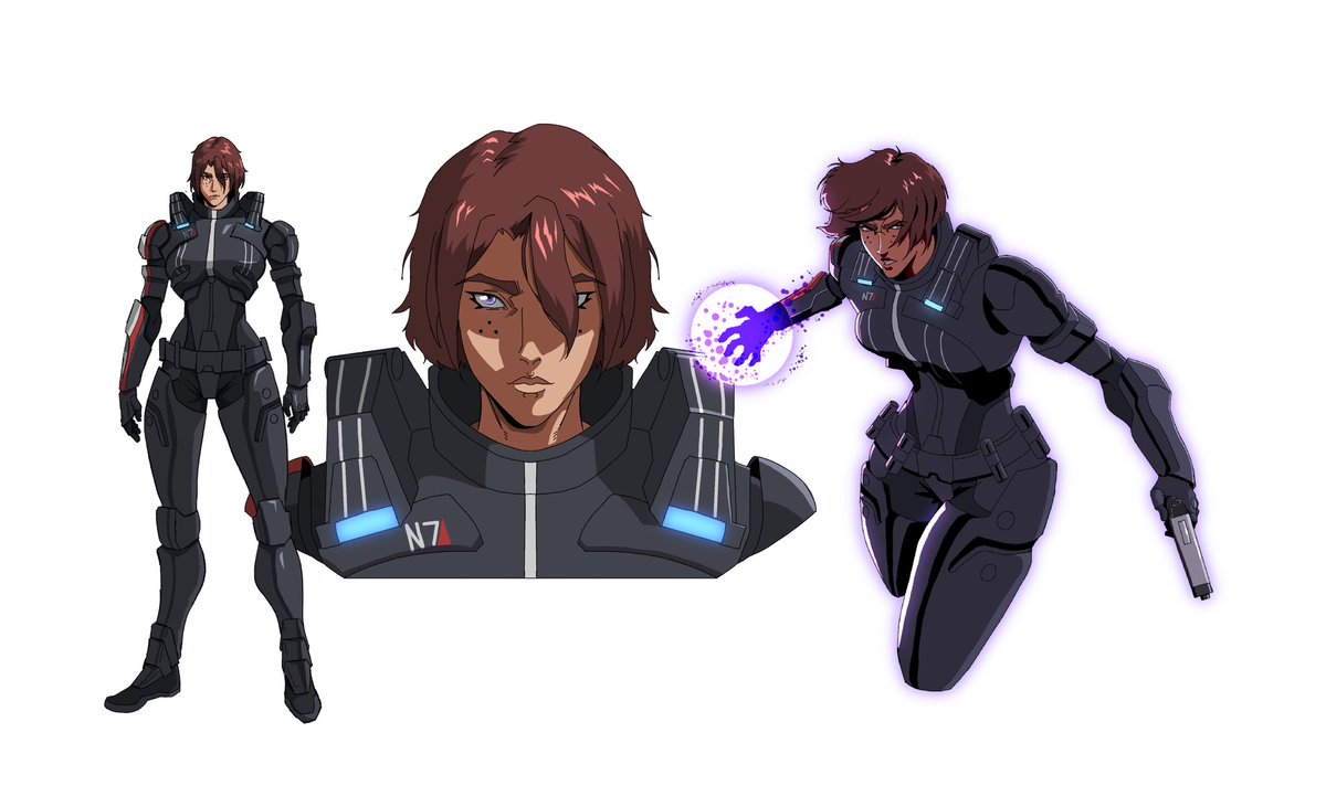 Low_Bones's tweet photo. More "what if Mass Effect was an anime" stuff. Really like how these came out #MassEffect #characterdesign ##art #anime https://t.co/gXcYpaZrN1