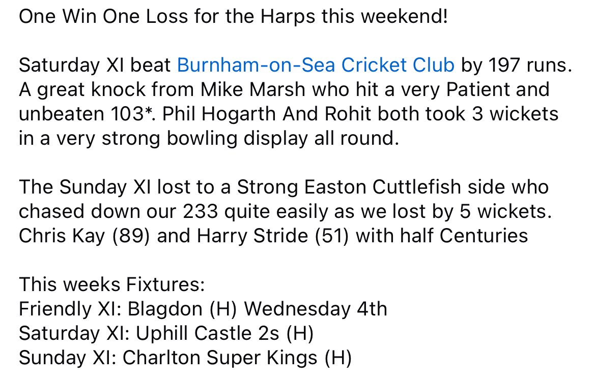 Harptree Villages Cricket Club (@hvccofficial) on Twitter photo 
