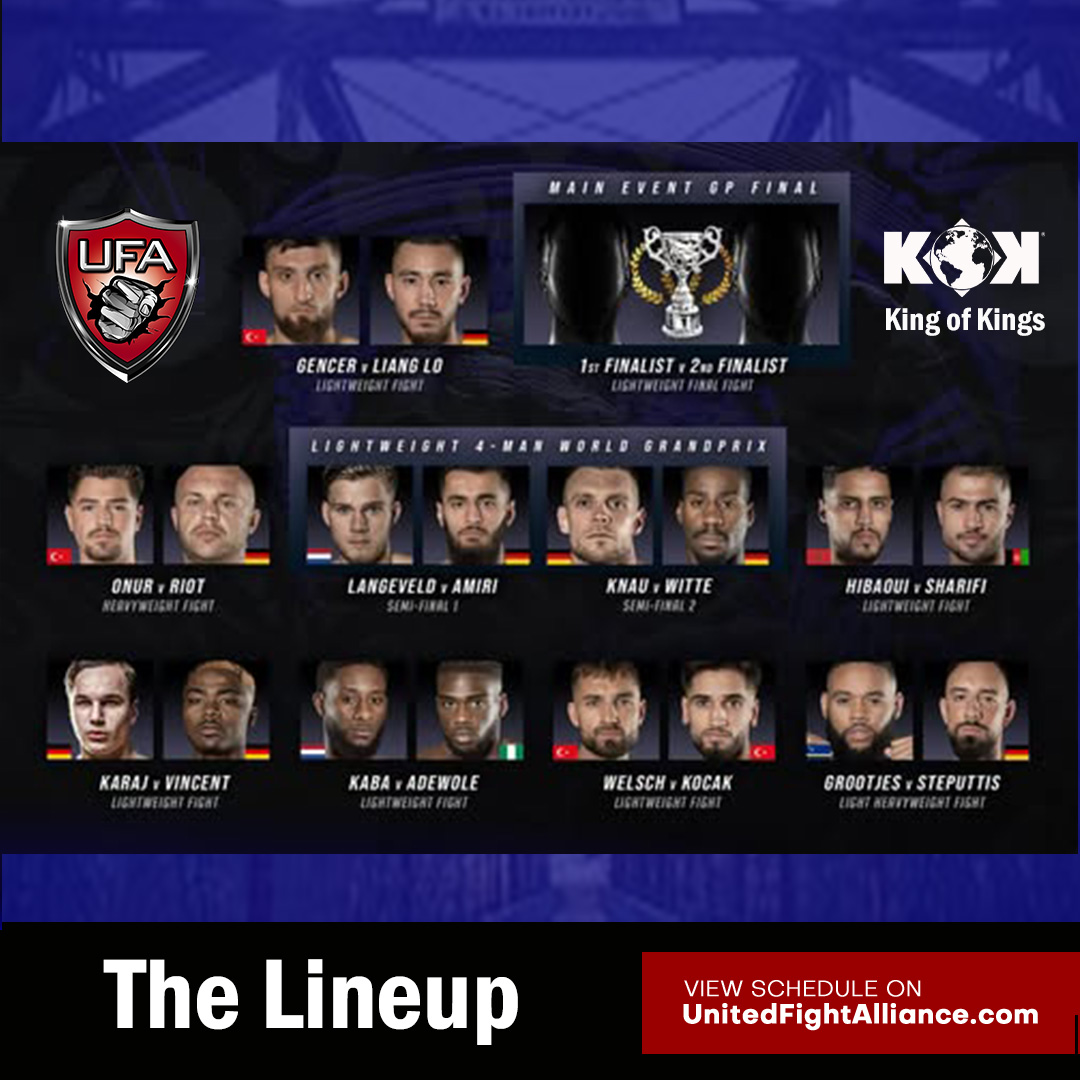 👊 The lineup is STACKED:
@daniel_austin | @sebastiankaraj | <a href="/andrevincent/">andrevincent</a>
@leventwelsch | @tayyipkocak | @donavan_grootjes
@marvinsteputtis | <a href="/atillaonur/">atilla</a> | @claasriot
🔥 Fists will fly. Legends will rise.
Watch for FREE! Check UnitedFightAlliance.com for the program schedule.
