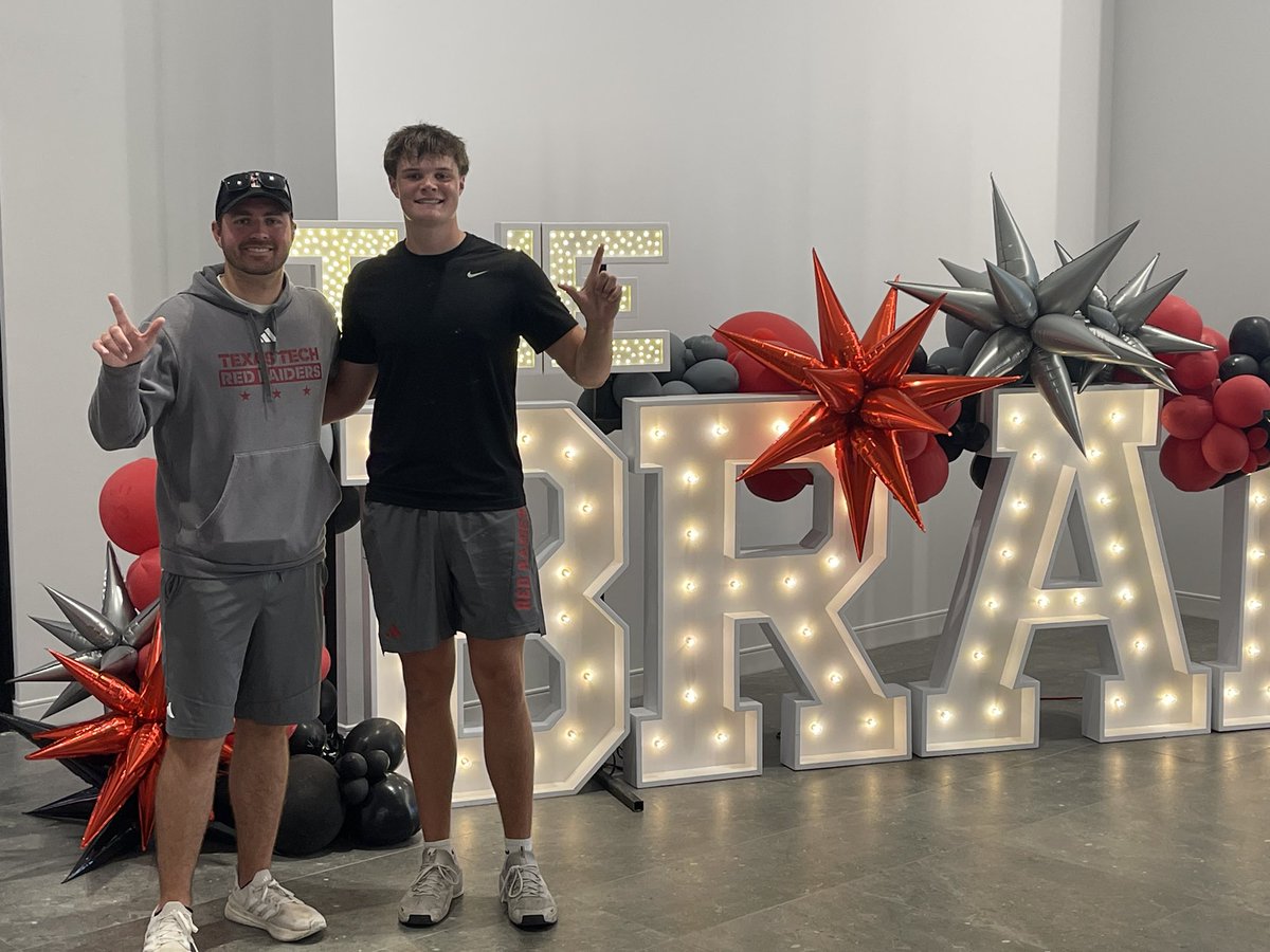 Hunter Probst (@hunterp2026) on Twitter photo Had a great time punting at camp yesterday with <a href="/Coach_Conry/">Ryan Conry 🌵</a>! Thank you <a href="/TexasTechFB/">Texas Tech Football</a> <a href="/CoachKennyPerry/">Kenny Perry 🌵</a>
<a href="/GP_Recruiting/">GamePlan Recruiting</a> <a href="/Diego_Marquez95/">Diego Marquez</a> <a href="/HKA_Tanalski/">Adam</a> <a href="/shanee_mc/">Shane McDonough</a> <a href="/DFO_AJ/">Andrew Foster Jr.</a> <a href="/CoachHotaling/">Coach Hotaling</a> Had a great time punting at camp yesterday with <a href="/Coach_Conry/">Ryan Conry 🌵</a>! Thank you <a href="/TexasTechFB/">Texas Tech Football</a> <a href="/CoachKennyPerry/">Kenny Perry 🌵</a>
<a href="/GP_Recruiting/">GamePlan Recruiting</a> <a href="/Diego_Marquez95/">Diego Marquez</a> <a href="/HKA_Tanalski/">Adam</a> <a href="/shanee_mc/">Shane McDonough</a> <a href="/DFO_AJ/">Andrew Foster Jr.</a> <a href="/CoachHotaling/">Coach Hotaling</a>