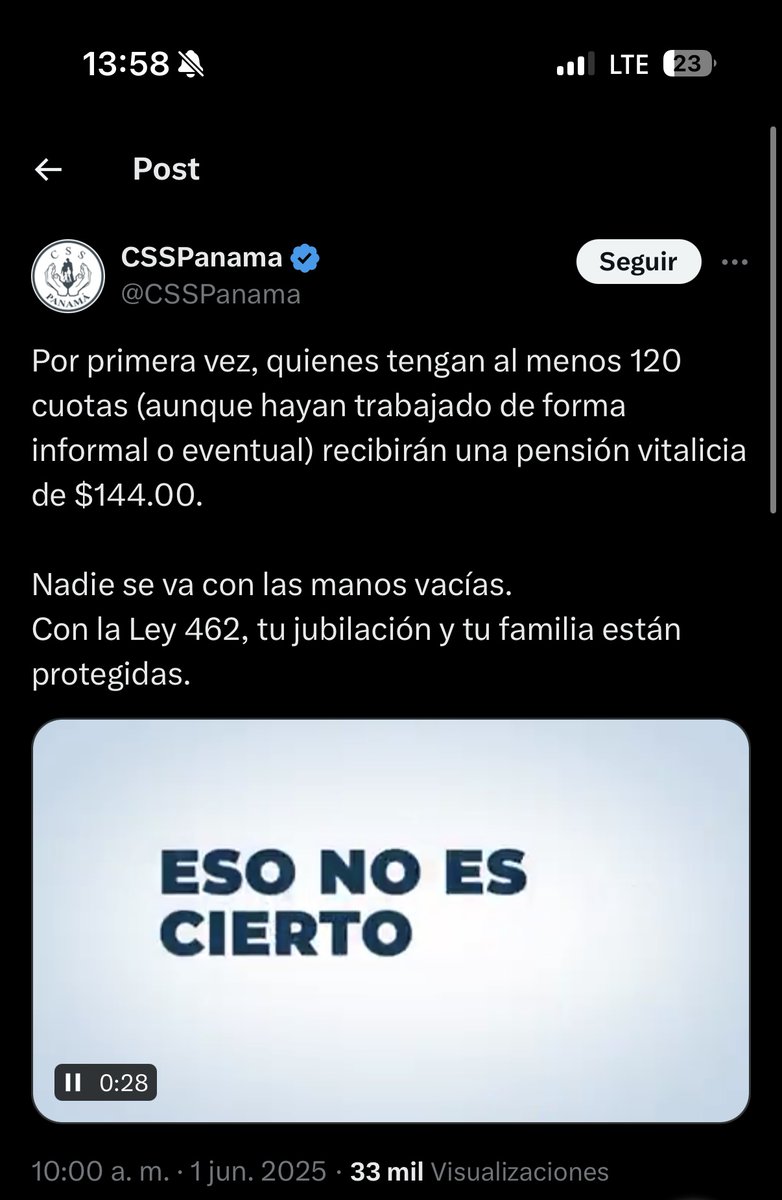 Ejemplo de reforma mal planteada: si una persona que no cotizó, o que incluso cotizó menos de las 120 cuotas, y se encuentra en condición de vulnerabilidad, recibirá una pensión no contributiva (120 a los 65) de $120, entonces ¿qué incentivo tienen para cotizar en el sistema?