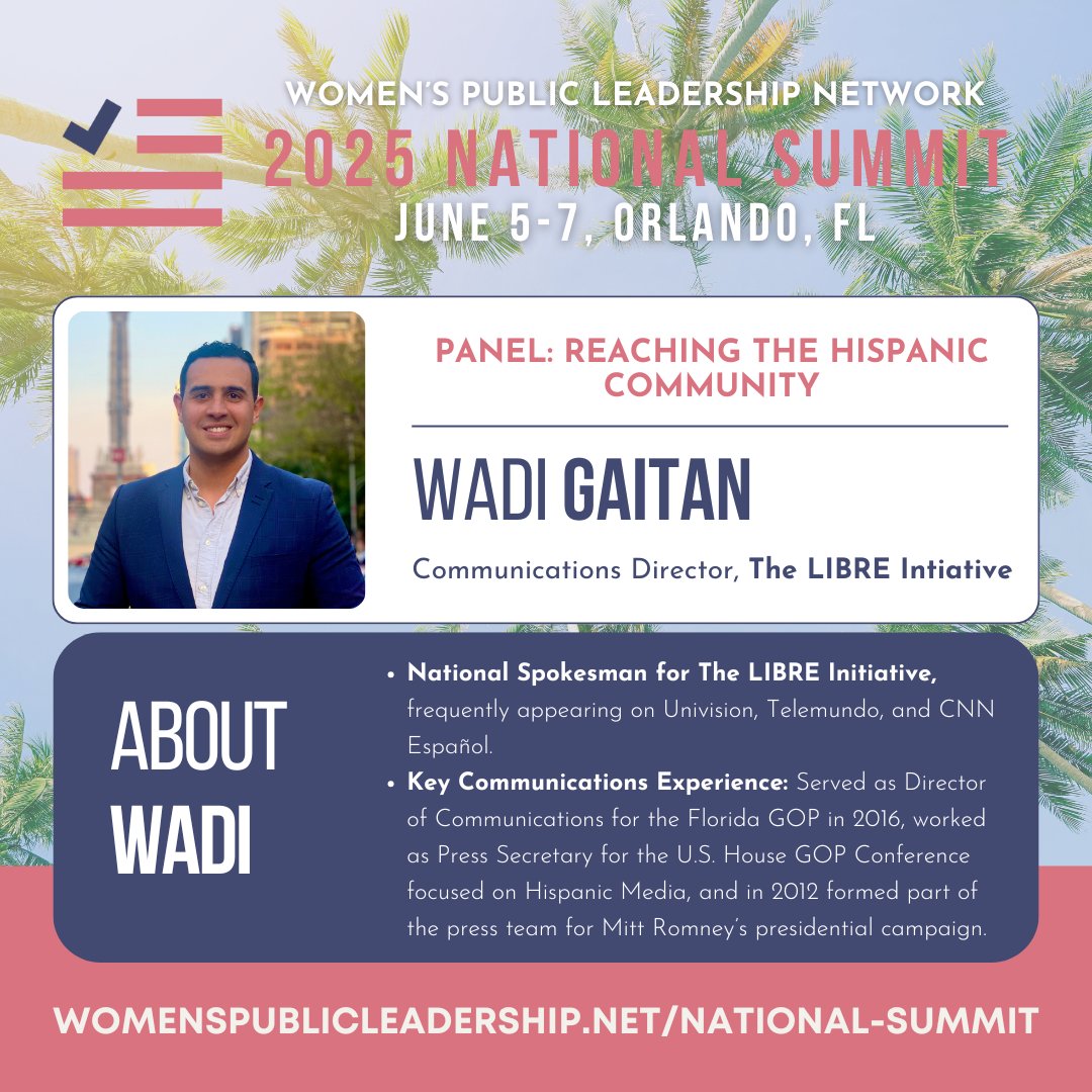 The LIBRE Initiative is a proud partner of the <a href="/WPLNetwork/">Women's Public Leadership Network</a> 4th Annual National Summit in Orlando, June 5-7! Join us and 200+ other women leaders for inspiring speakers, workshops, and networking.

Don't miss out! Register now: bit.ly/WPLN-Summit 

#WPLNSummit