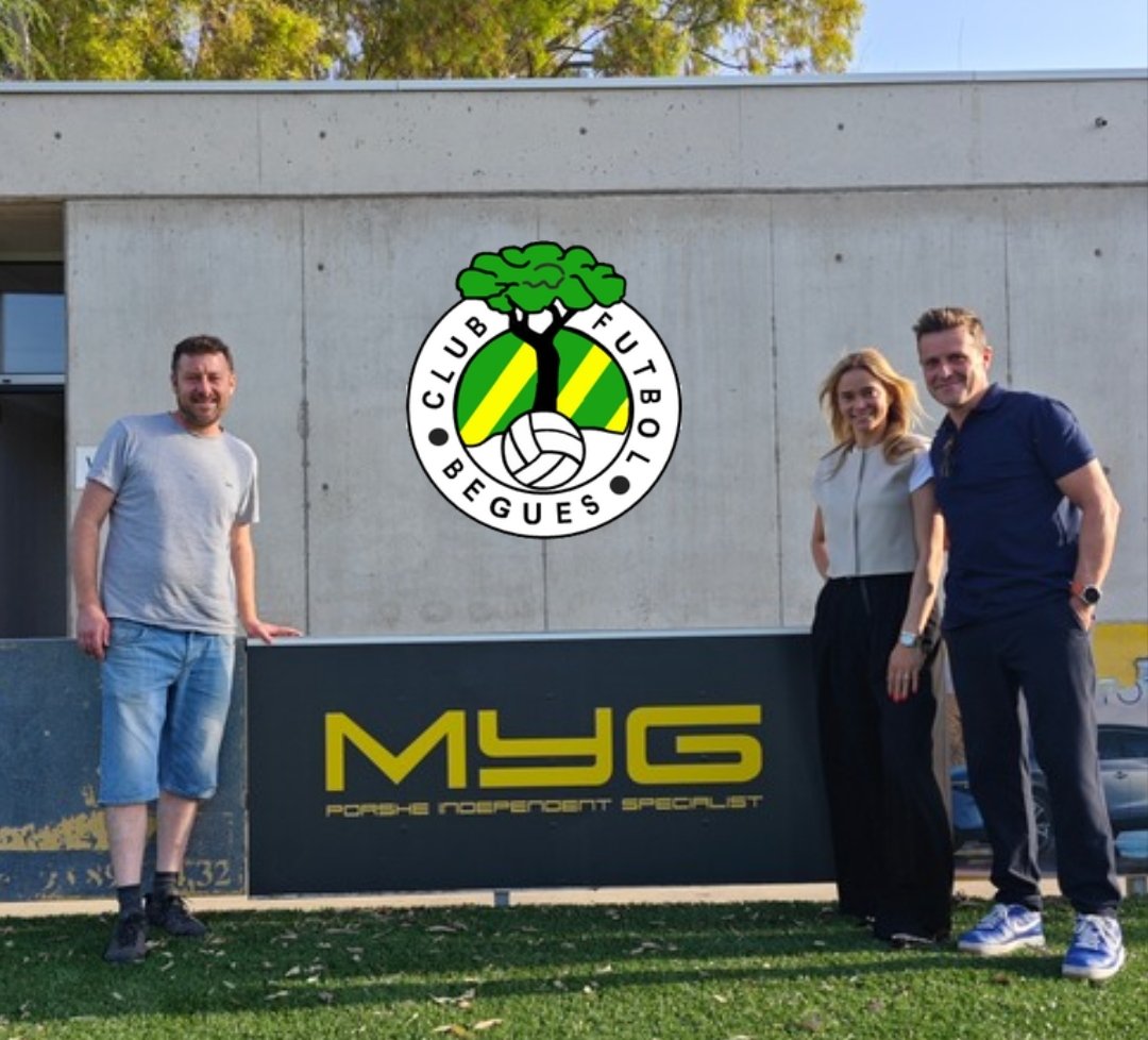 Avui ens han visitat el Marçal Calvo i la Graziela Neves, responsables de @mygporsche, concessionari especialista independent de la marca Porsche i nou patrocinador del nostre club

Moltes gràcies i benvinguts al @cfbegues_ !!!