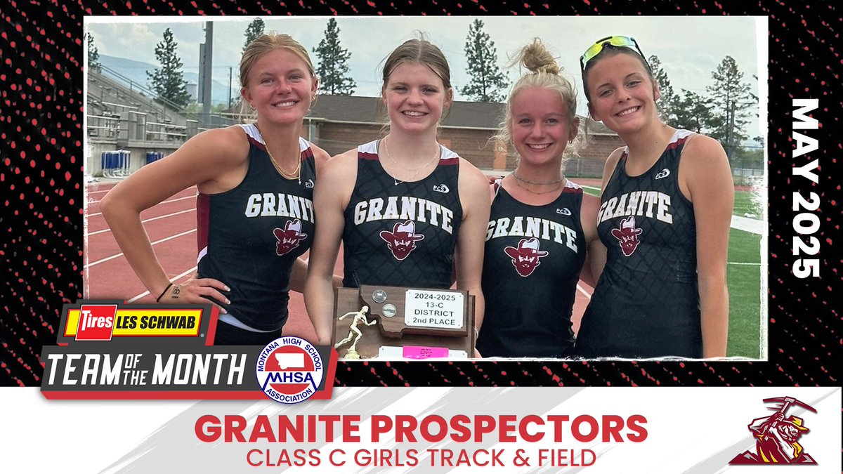 Montana High School Association (@mhsa_mt) on Twitter photo π May 2025 <a href="/LesSchwab/">Les Schwab Tires</a> Team of the Month Winners! π
πΎ AA: C.M.R. Rustlers Tennis
π₯ A: East Helena Vigilantes Softball
ποΈββοΈ B: Jefferson Panthers Golf
π C: Granite Prospectors Track & Field
Huge shoutout to these standout squads! π₯
#MHSALesSchwabTOTM #MHSA #Teamwork π May 2025 <a href="/LesSchwab/">Les Schwab Tires</a> Team of the Month Winners! π
πΎ AA: C.M.R. Rustlers Tennis
π₯ A: East Helena Vigilantes Softball
ποΈββοΈ B: Jefferson Panthers Golf
π C: Granite Prospectors Track & Field
Huge shoutout to these standout squads! π₯
#MHSALesSchwabTOTM #MHSA #Teamwork