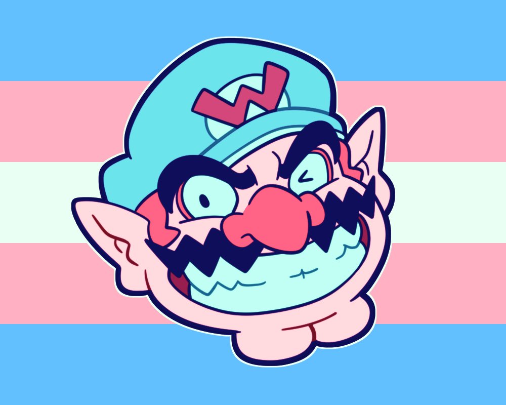 for my fellow trans and nonbinary wario fans #HappyPrideMonth