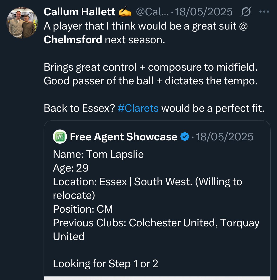CallumHallett6's tweet image. ✅ 

Great addition, #Clarets!
