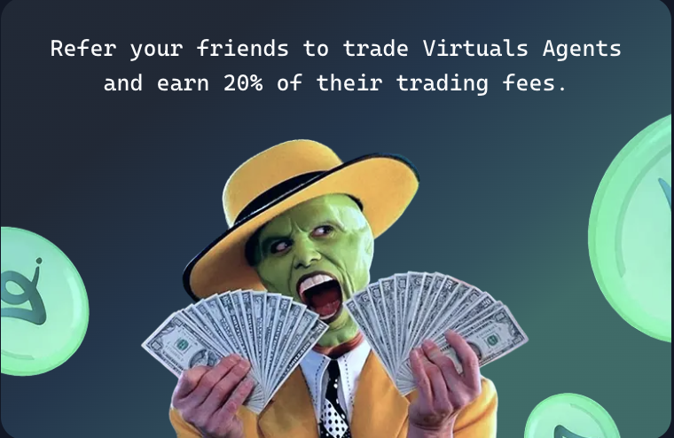 Join me and trade on Virtuals Protocol! 

CODE : JSQJFF

app.virtuals.io/referral?code=…