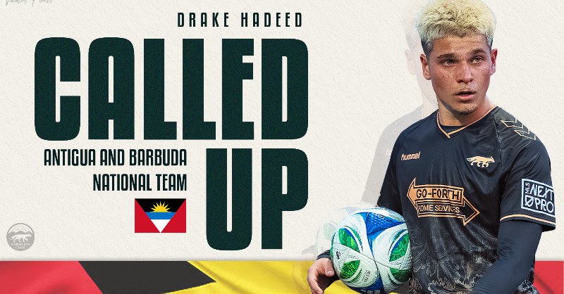 CarolinaCore_FC's tweet photo. Good luck, Drake!   Midfielder Drake Hadeed has been called up to the Antigua and Barbuda National Team for World Cup Qualifiers 🇦🇬