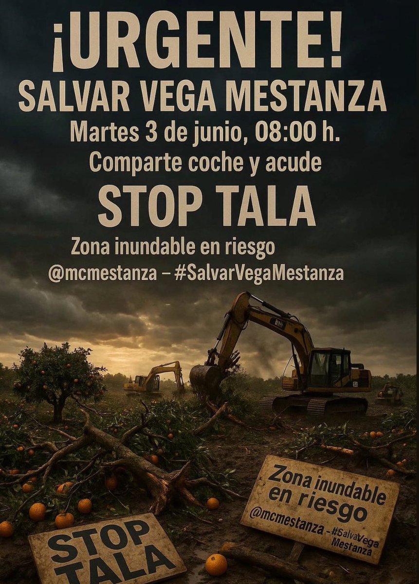 Mañana empieza la tala de 20.000 naranjos en Málaga para construir una depuradora. 

Máxima difusión.