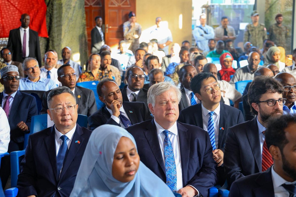 TheVillaSomalia's tweet photo. His Excellency President @HassanSMohamud attended the Italian National Day celebrations in Mogadishu today, highlighting the longstanding ties between Somalia and Italy built on decades of partnership and renewed cooperation in development, agriculture, and defense.

He also commended the strong people-to-people bonds, stating: “As Somalia moves forward on its path of recovery and reform, we look to deepen our partnership with Italy, guided by shared interests and a common vision for stability and prosperity.”