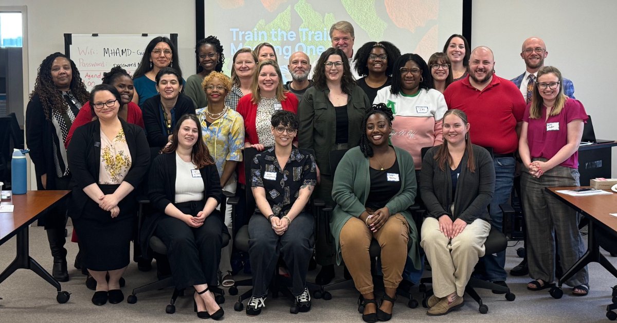 Maryland Department of Health (@mdhealthdept) on Twitter photo This #PrideMonth, we celebrate the 2nd anniversary of our partnership with <a href="/TrevorProject/">The Trevor Project</a> and Marylandâs second Train the Trainer cohort. Participants learned how to teach Marylanders to reduce suicides among the LGBTQIA+ community. Learn more: bit.ly/4k6WYXK This #PrideMonth, we celebrate the 2nd anniversary of our partnership with <a href="/TrevorProject/">The Trevor Project</a> and Marylandâs second Train the Trainer cohort. Participants learned how to teach Marylanders to reduce suicides among the LGBTQIA+ community. Learn more: bit.ly/4k6WYXK