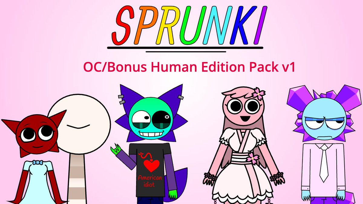 This is a Sprunki OC/Bonus Human edition. (even the Bonus Sprunki like the Parasprunki, Pyramixed, Crossovers, Retake and Cancelled Update.)

Link: mixtapefan2016.itch.io/sprunki-ocbonu…

#sprunkioc #sprunki #incredibox #incrediboxsprunki #sprunkiretake #sprunkipyramixed
