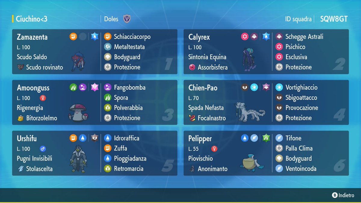This is the team I finished 27th with in Bologna, enjoy it! I also thank my favorite mushroom for carrying the team 🍄❤️.

Paste: pokepast.es/3f4c45851c431a…
Rental: SQW8GT