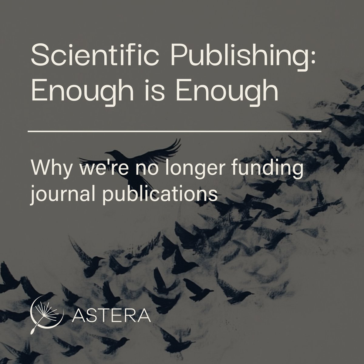 AsteraInstitute's tweet image. The journal system isn’t just inefficient — it’s distorting science itself.
At Astera, we’ve opted out. No more journals. No shaping work around “publishable units.” Just good science, published faster and more openly.
Here’s why we believe publishing needs a complete rethink:…