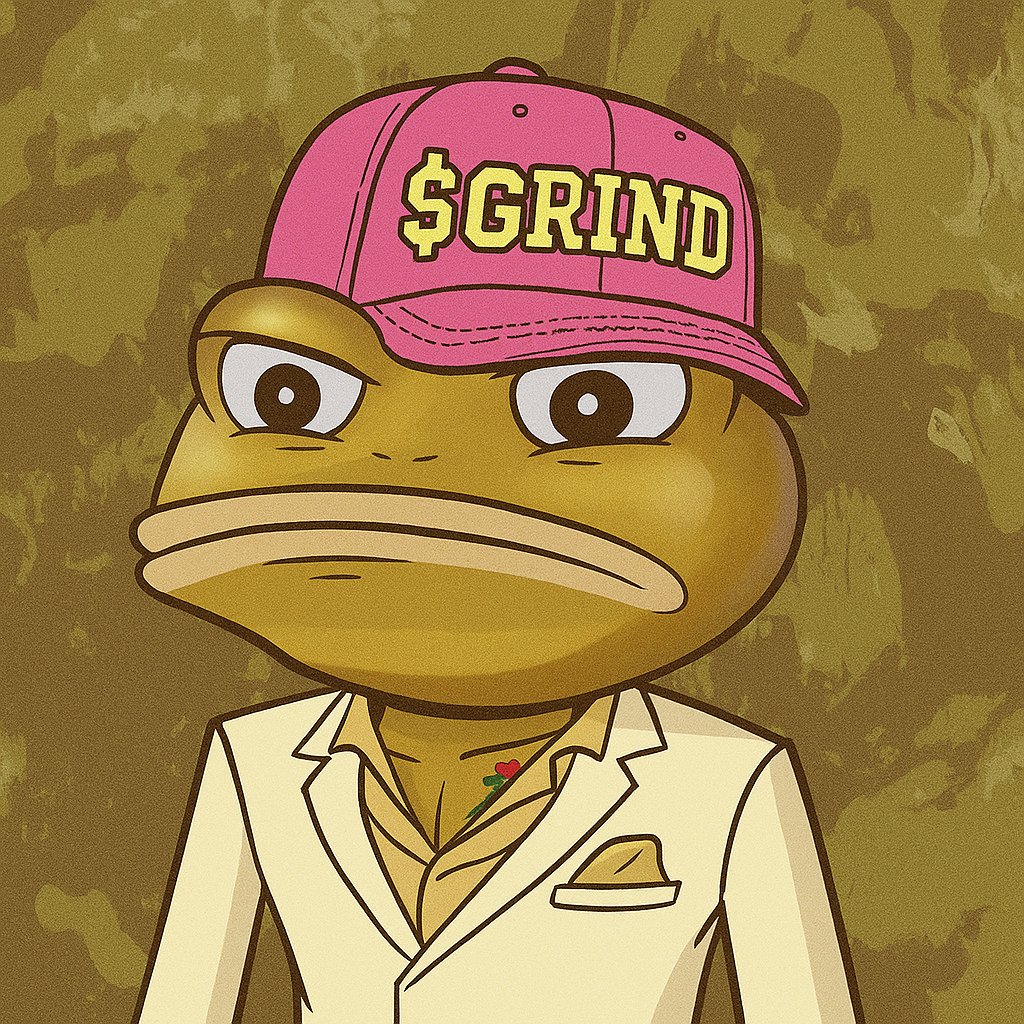 Is $GRIND is as good as Gold?
Dunno, but I'm going to treat it like it is.
#Ribbit
<a href="/ThePlagueNFT/">The Plague Of Frogs 🐸</a> <a href="/Pons_ETH/">Pons Asinorum</a>