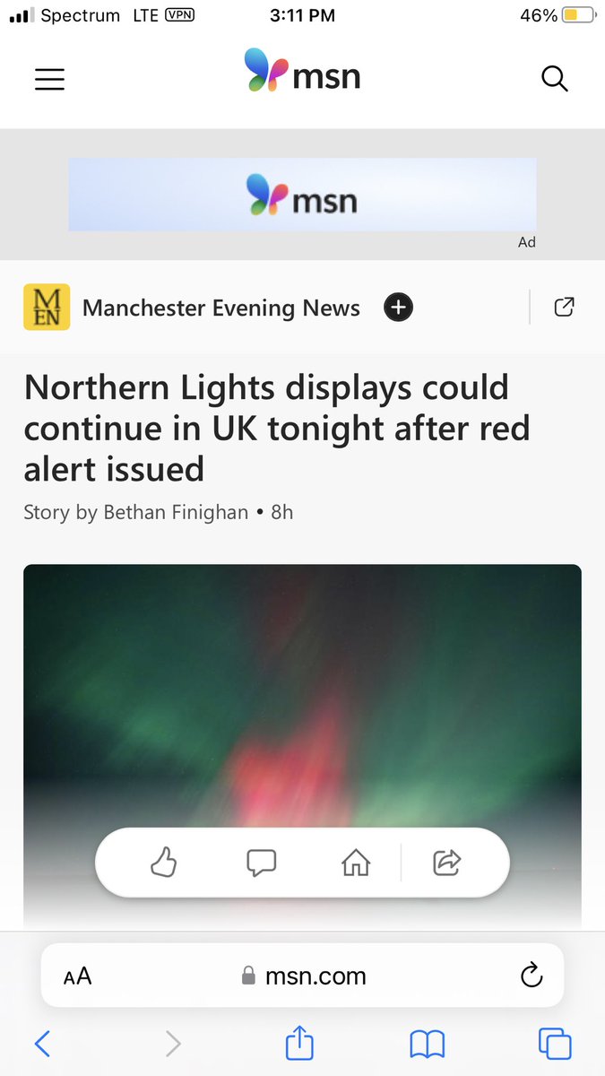 😎🇪🇺🕊️ UK. Corona Mass. Northern Lights. Red Alert. manchestereveningnews.co.uk/news/uk-news/n…