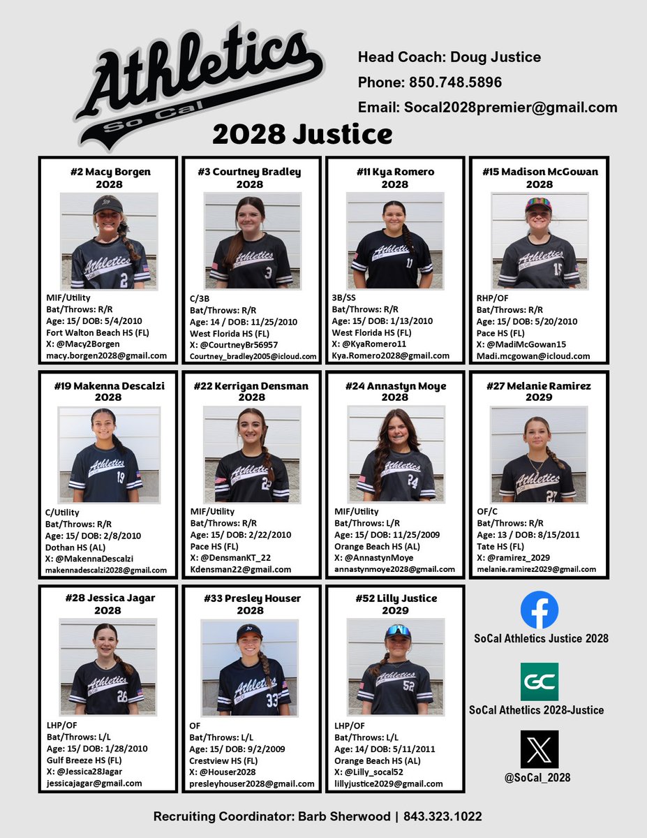 Our 2025 Summer Roster!