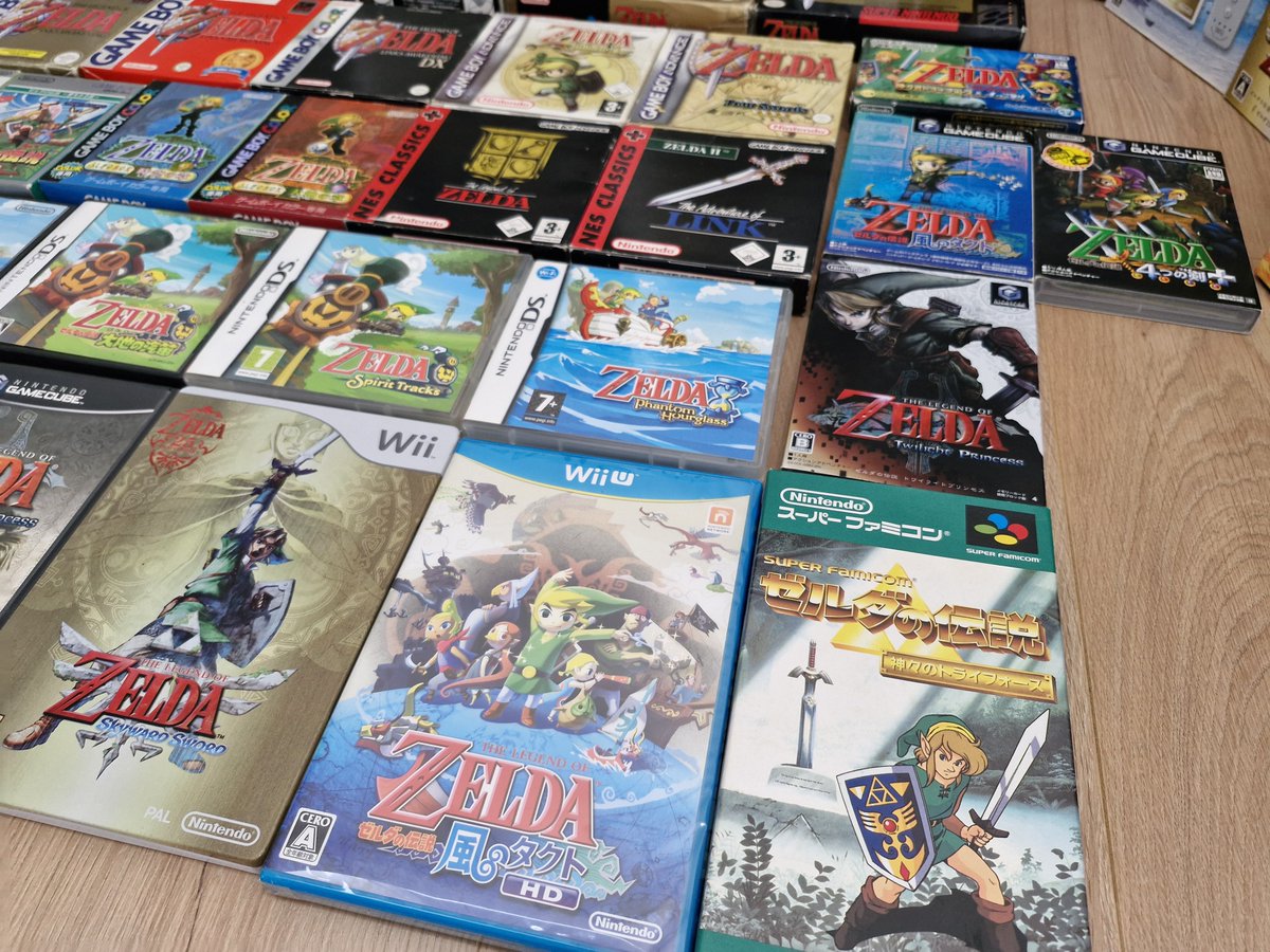 Vous connaissez The Legend of Zelda? ⚔️🛡️
Voilà une magnifique collection qui va apparaitre sur le site cette semaine 🥰
On vous laisse admirer les photos. 💚

Stay tuned.
gameswave.com

#retrogaming #Zelda #Snes #Gameboy #Gameboyadvance #Wii #Wiiu  #Nintendo #Gamecube