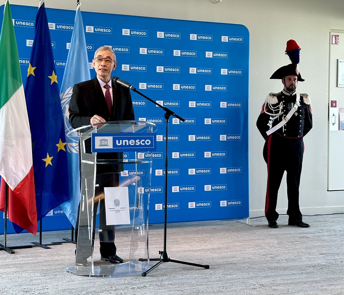 President of the General Conference of UNESCO (@pgc_of_unesco) on Twitter photo Buona #FestadellaRepubblica2025, cara #Italia! Congratulazioni, amb. Liborio Stellino e <a href="/ItalyatUNESCO/">Italy at UNESCO</a>! We all wanted to pay a tribute to Italy’s spirit, culture, unity, history, beauty, elegance, richness, diversity, and strong partnership with <a href="/UNESCO/">UNESCO 🏛️ #Education #Sciences #Culture 🇺🇳</a>! Buona #FestadellaRepubblica2025, cara #Italia! Congratulazioni, amb. Liborio Stellino e <a href="/ItalyatUNESCO/">Italy at UNESCO</a>! We all wanted to pay a tribute to Italy’s spirit, culture, unity, history, beauty, elegance, richness, diversity, and strong partnership with <a href="/UNESCO/">UNESCO 🏛️ #Education #Sciences #Culture 🇺🇳</a>!