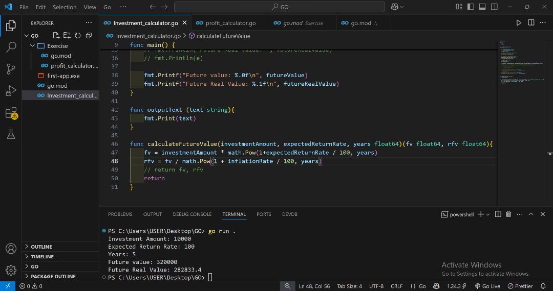 AnyaohaUjunwa's tweet image. Day 4/100 – #GoLangJourney
Learned how to create &amp;amp; format text strings in Go.
Also explored functions — how to write them, return values, and alternative return styles.
Loving how clean and efficient Go is!
#100DaysOfGo #CodeWithCynthia #LearnGoWithMe #WomenWhoCode #GoDevelopers
