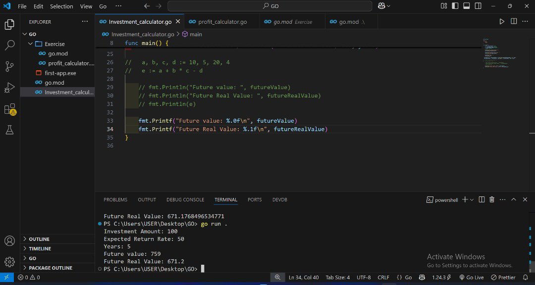 AnyaohaUjunwa's tweet image. Day 4/100 – #GoLangJourney
Learned how to create &amp;amp; format text strings in Go.
Also explored functions — how to write them, return values, and alternative return styles.
Loving how clean and efficient Go is!
#100DaysOfGo #CodeWithCynthia #LearnGoWithMe #WomenWhoCode #GoDevelopers
