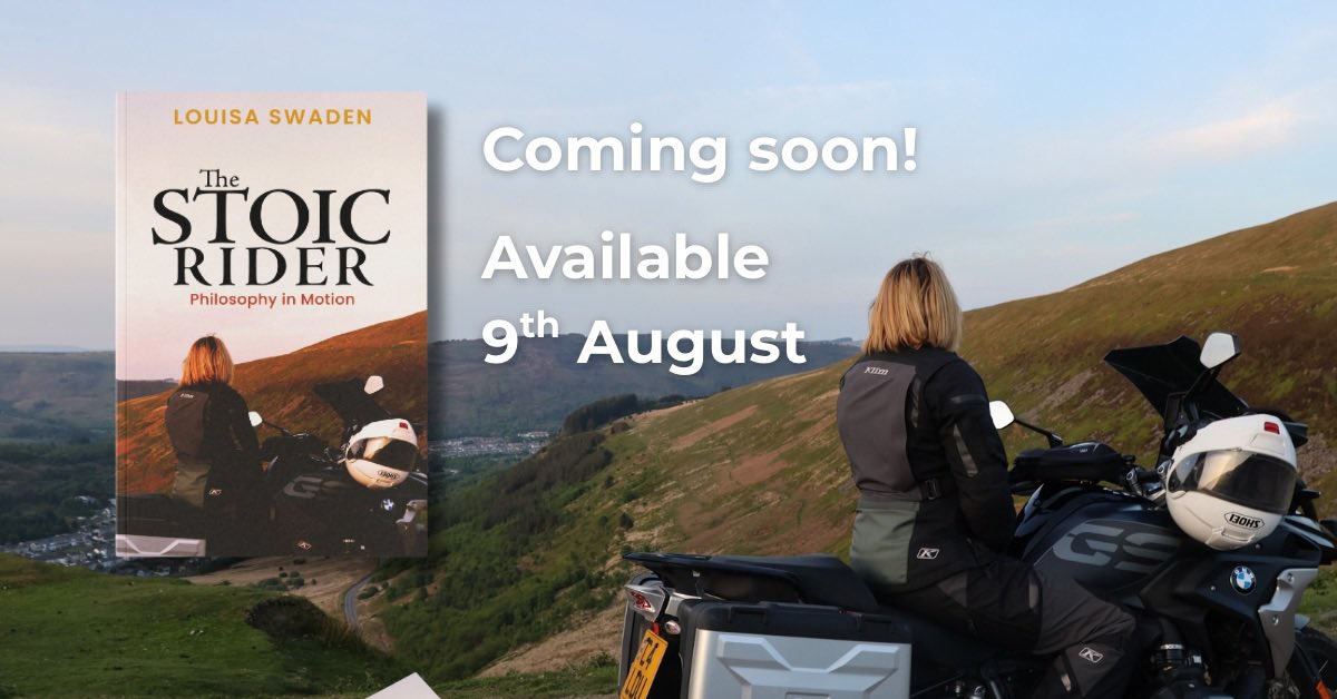 Existentialbike's tweet photo. I’m thrilled to announce that THE STOIC RIDER — my new book weaving together philosophy, mindset, and motorcycling — will launch on 9th August at the Museum of Land Speed in Pendine, Wales.
Come for the talk and leave with the book 😊. See you there. #thestoicrider #Booklaunch https://t.co/ERhTf740n8