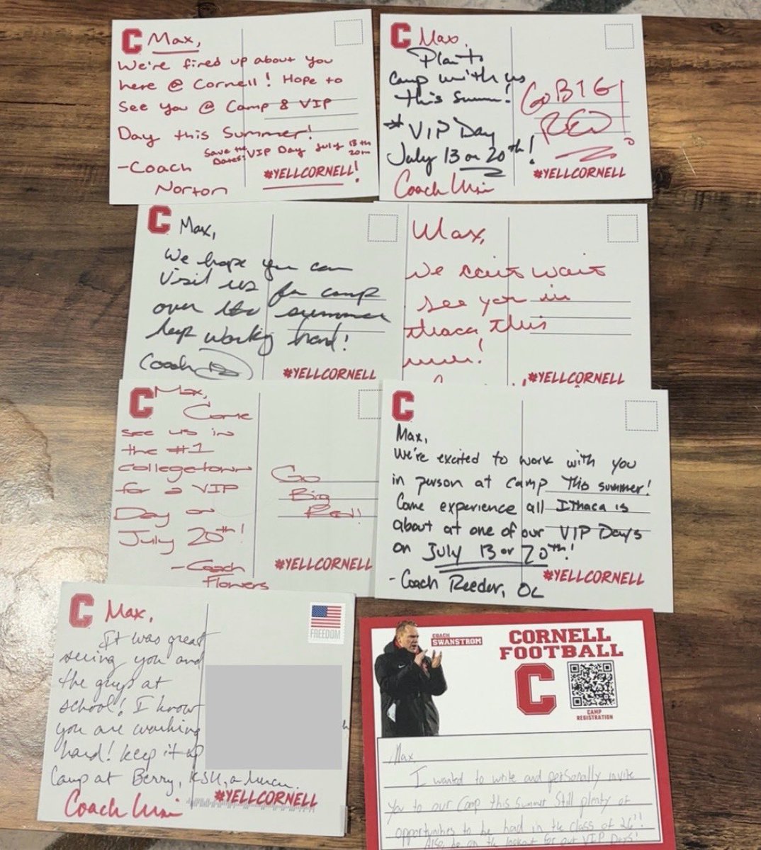 Max Steve (@max_steve6) on Twitter photo Thanks for the Cornell staff personally inviting me up to camp and VIP day this summer! <a href="/TerryUrsin/">Terry Ursin</a> <a href="/DanSwanstrom/">Dan Swanstrom</a> <a href="/Sean_Reeder/">Sean Reeder</a> <a href="/Coach_Hatcher20/">Mike Hatcher</a> <a href="/CoachNort73/">Colin Norton</a> <a href="/RecruitGeorgia/">Recruit Georgia</a> <a href="/Danny__mejia/">Danny Mejia</a> <a href="/CoachKDallas/">Coach Kenny Dallas</a> <a href="/coachheavyd/">Michael Davis</a> Thanks for the Cornell staff personally inviting me up to camp and VIP day this summer! <a href="/TerryUrsin/">Terry Ursin</a> <a href="/DanSwanstrom/">Dan Swanstrom</a> <a href="/Sean_Reeder/">Sean Reeder</a> <a href="/Coach_Hatcher20/">Mike Hatcher</a> <a href="/CoachNort73/">Colin Norton</a> <a href="/RecruitGeorgia/">Recruit Georgia</a> <a href="/Danny__mejia/">Danny Mejia</a> <a href="/CoachKDallas/">Coach Kenny Dallas</a> <a href="/coachheavyd/">Michael Davis</a>