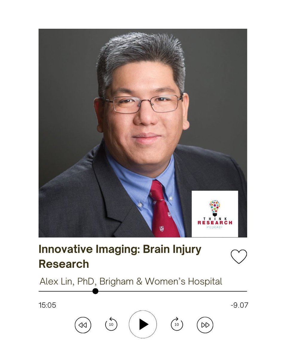 Harvard Catalyst (@harvardcatalyst) on Twitter photo In case you missed it: Back in 2019, we interviewed Alex Lin <a href="/BrighamWomens/">Brigham and Women's Hospital</a>. In this episode, he discusses his research investigating traumatic brain injuries & how he measures brain chemistry using magnetic resonance spectroscopy. Listen: hvrdct.me/oqq In case you missed it: Back in 2019, we interviewed Alex Lin <a href="/BrighamWomens/">Brigham and Women's Hospital</a>. In this episode, he discusses his research investigating traumatic brain injuries & how he measures brain chemistry using magnetic resonance spectroscopy. Listen: hvrdct.me/oqq