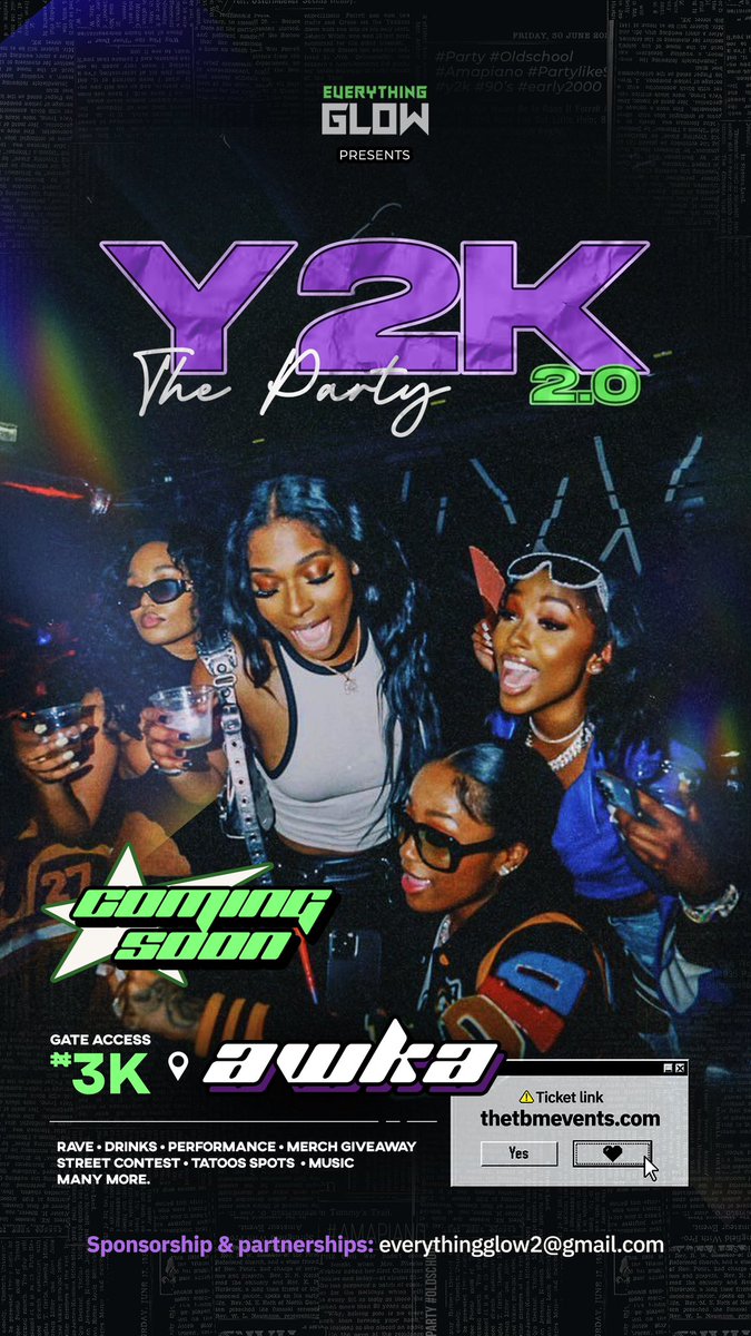 everythingglow2's tweet photo. Everything glow y2k special 
#unizik #y2k #party https://t.co/yPeLcyqXtP