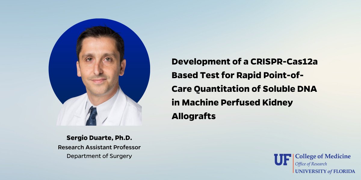 UFMedResearch's tweet image. We are excited to announce the two @UFMedicine-led 2025 ROSF project awardees, Drs. Leighton Elliott, M.D., and Sergio Duarte, Ph.D. They, alongside several COM-Co PIs, received funding from UF Research for cross-college, multidisciplinary research projects. Story coming soon!