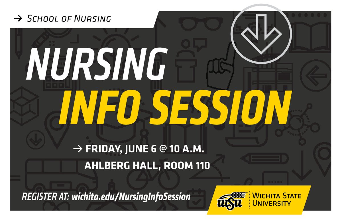 Thinking about a career in nursing? 🩺 Join our School of Nursing for an information session to learn about the BSN programs at Wichita State. Your future in nursing starts here!
🗓️ Friday, June 6
📍 Ahlberg Hall, Room 110
🔗 Register now: wichita.edu/NursingInfoSes…