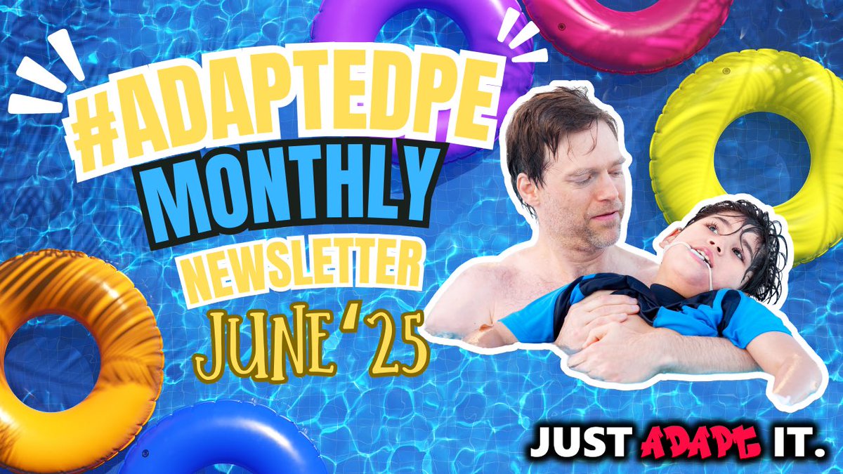 The #AdaptedPE Newsletter for June is out! Last one until August! Have a great summer everybody!!!
justadaptit.com/adaptedpe-mont…