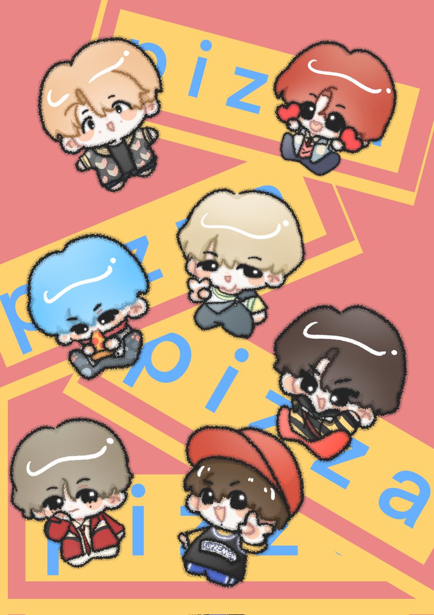 提前画了弹人十二周年的贺图……！
六月是快乐的六月
#BTS #防弹少年团 #방탄소년단 
#RM #JIN #SUGA #JHOPE #JIMIN #V #JUNGKOOK