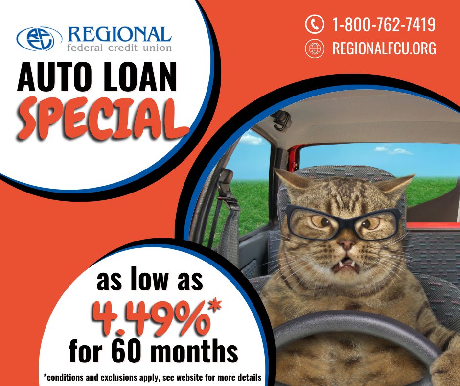 REGIONALFCU's tweet image. Whether you’re in the market for a new or used vehicle, or you’re looking to refinance, REGIONAL can help you get behind the wheel with low rates and flexible terms.

LEARN MORE: bit.ly/3WBgRNm

APPLY NOW: bit.ly/3HwgKdC

#AutoLoans #Loans #LowAPR #Refinancing
