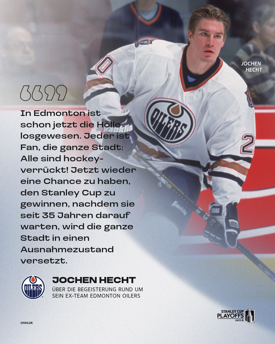 Auch Ex-Spieler Jochen Hecht weiß: Die Begeisterung rund um die Edmonton Oilers kennt vor dem #StanleyCup-Rematch gegen die Florida Panthers keine Grenzen! 🥰 

#LetsGoOilers | <a href="/EdmontonOilers/">Edmonton Oilers</a> | #Hecht